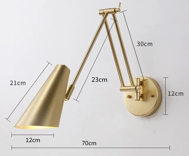 ChandeliersDecor.com-Wall Lights-Swing Long Arm Internal Touch Sensor Wall Lamp