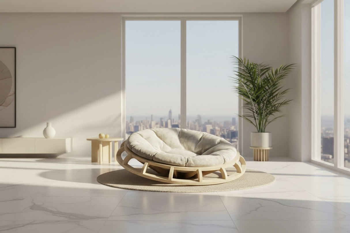 ChandeliersDecor.com-Furniture-Swirl Lounge Chair: Discover Ultimate Comfort