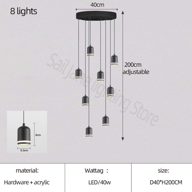 Swirl Staircase Chandelier: Elegant Lighting Solutions-ChandeliersDecor.com
