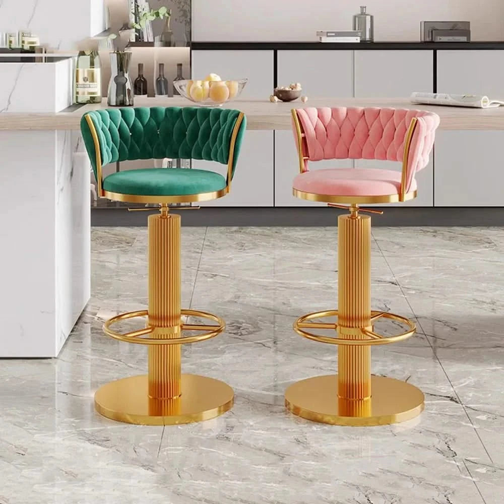 Tabourets Velvet Bar Stools & Kitchen Island Counter Bar Stool-ChandeliersDecor.com