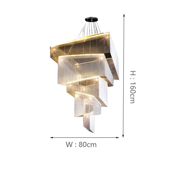 ChandeliersDecor.com-Chandeliers-Tassel Chain Chandelier: Transform Any Space