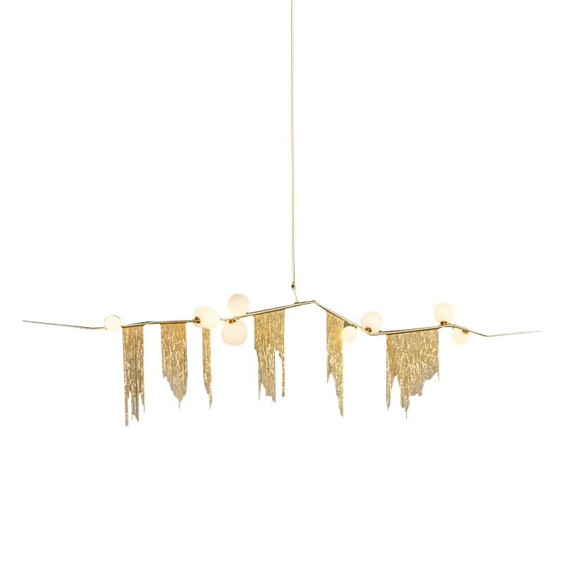 ChandeliersDecor.com-Kitchen Island-Tassel Chandelier: Lighting with a Touch of Elegance