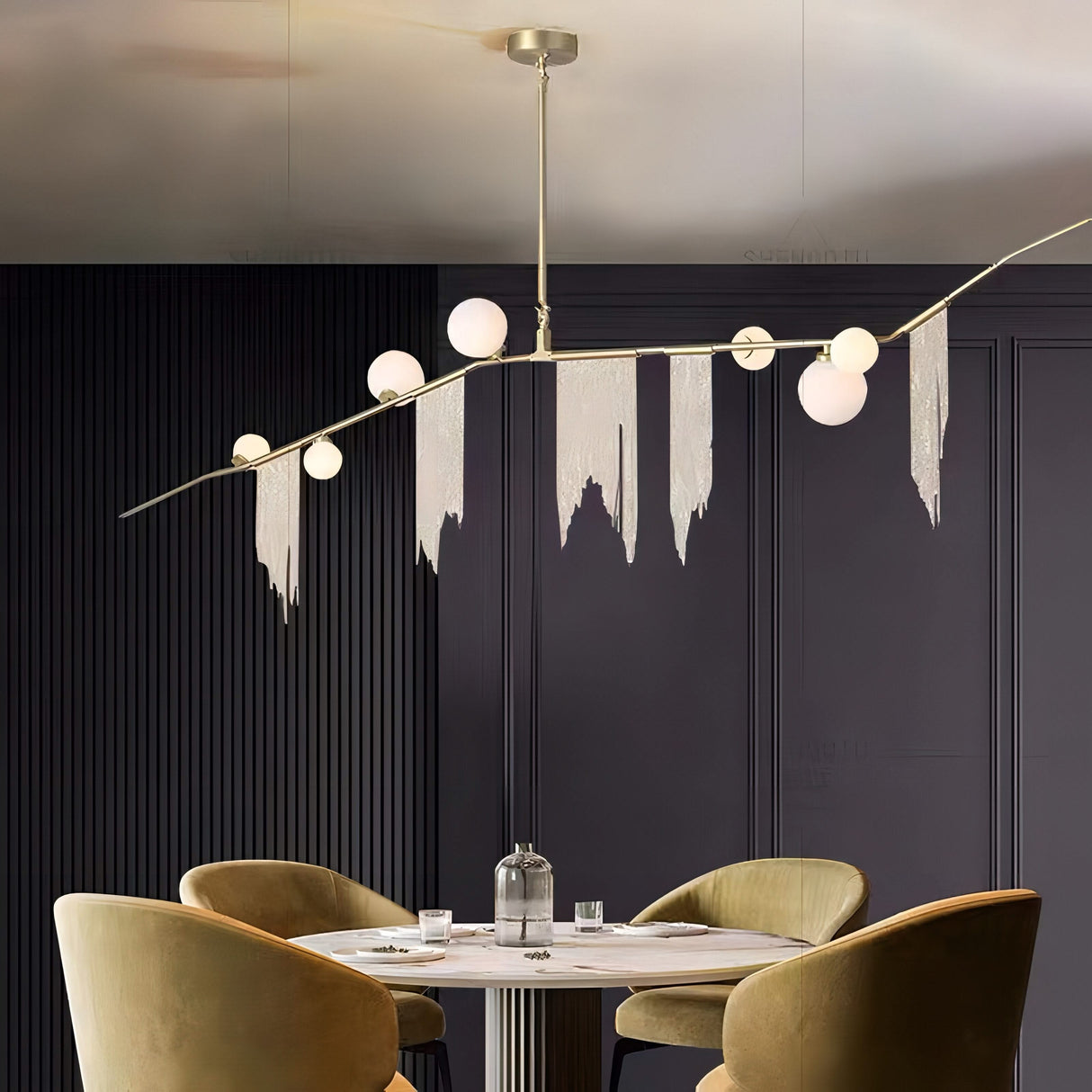 ChandeliersDecor.com-Kitchen Island-Tassel Chandelier: Lighting with a Touch of Elegance