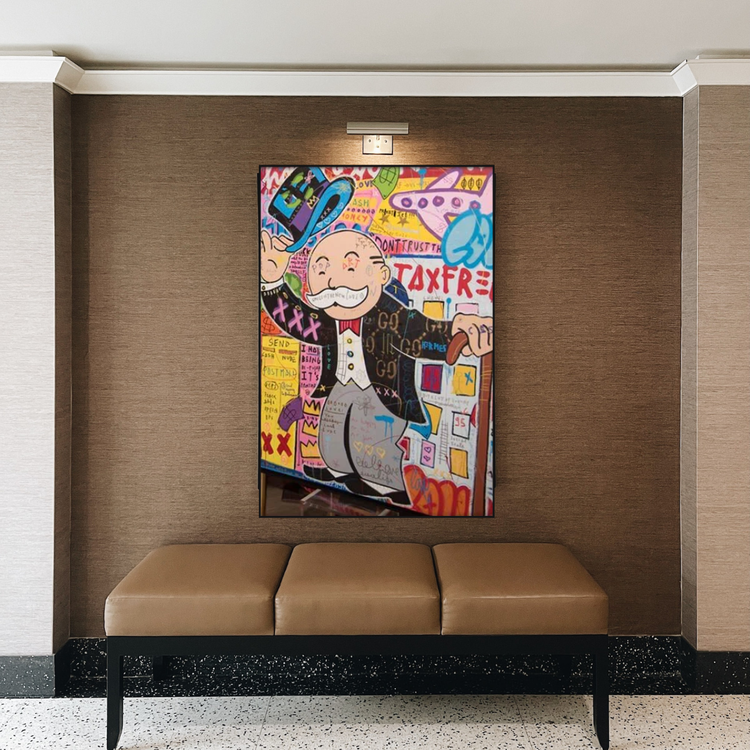 TaxFree - Alec Monopoly Canvas Wall Art Decor-ChandeliersDecor.com