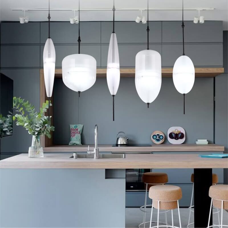 Tear Drops Style Glass Pendant Lights for Living Room-ChandeliersDecor.com