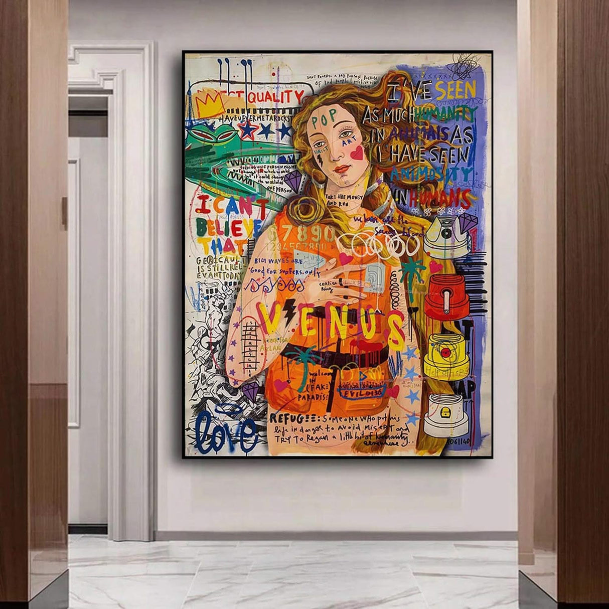 The Birth Of Venus Poster Reproductions Canvas Wall Art-ChandeliersDecor.com