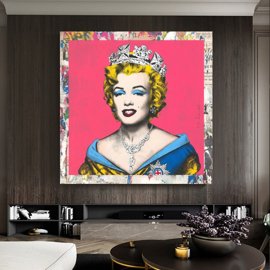 ChandeliersDecor.com-Wall Posters-The Crowned Queen: Marilyn Poster for Vintage Collectors