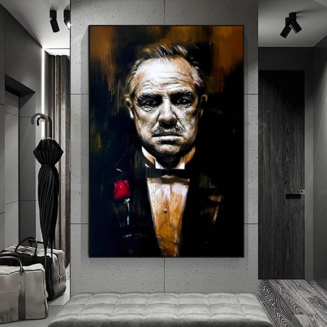 The Godfather Canvas Wall Art - Iconic Movie-ChandeliersDecor.com