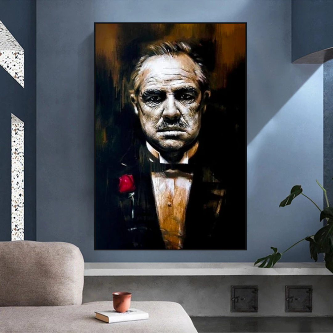 ChandeliersDecor.com-Godfather Wall Art-The Godfather Canvas Wall Art - Iconic Movie