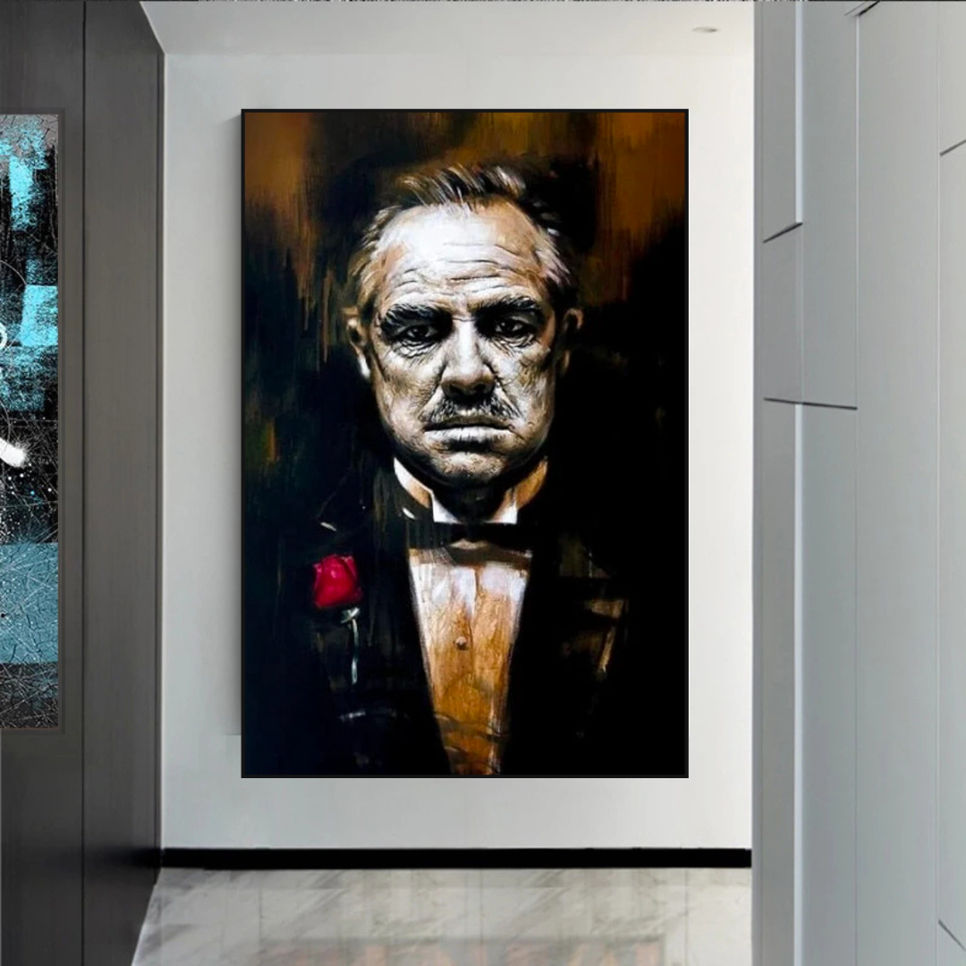 The Godfather Canvas Wall Art - Iconic Movie-ChandeliersDecor.com