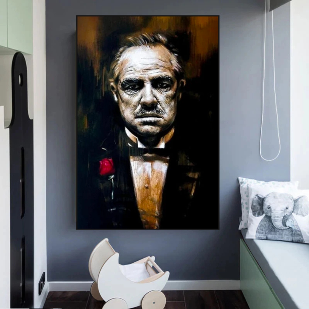 The Godfather Canvas Wall Art - Iconic Movie-ChandeliersDecor.com