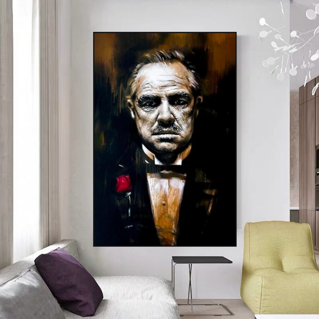 ChandeliersDecor.com-Godfather Wall Art-The Godfather Canvas Wall Art - Iconic Movie