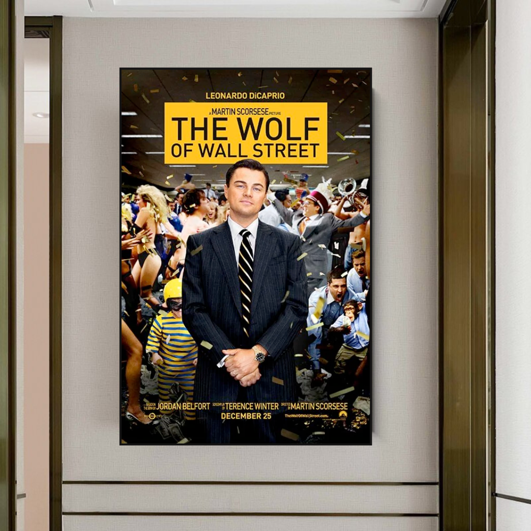 The Wolf of Wall Street Leonardo Dicaprio Canvas Wall Art-ChandeliersDecor.com