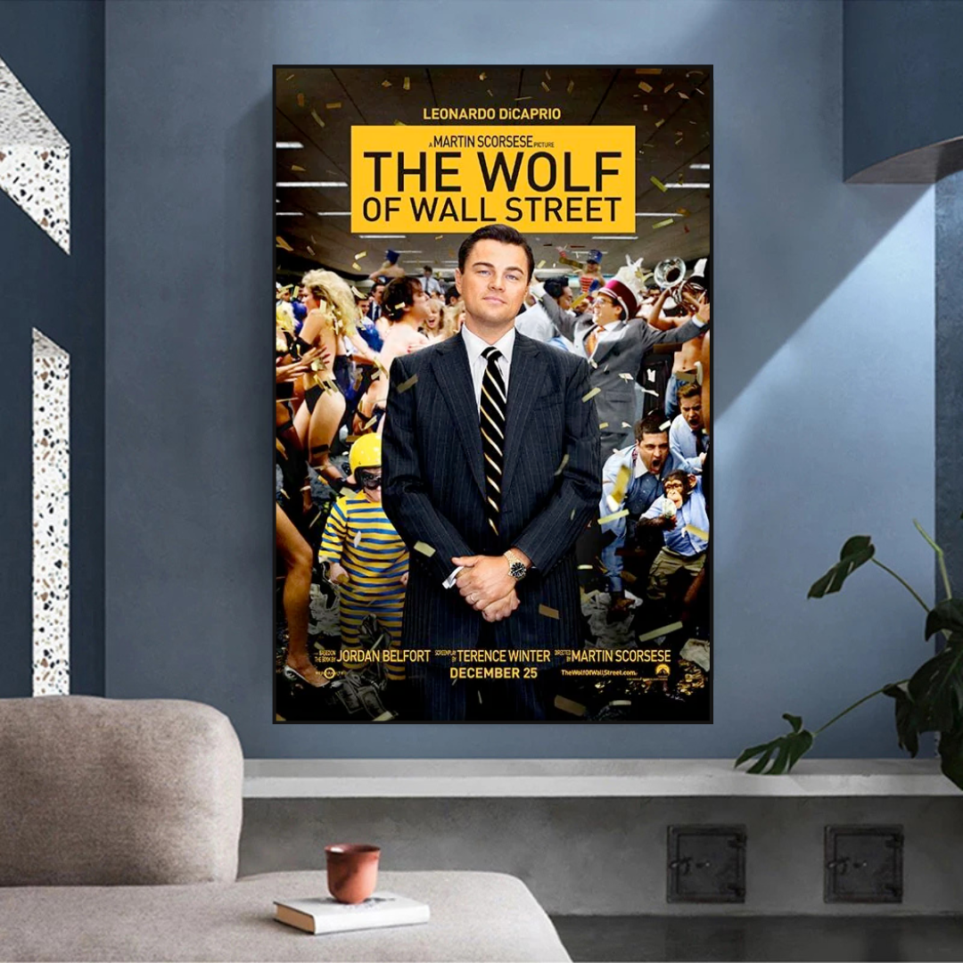 The Wolf of Wall Street Leonardo Dicaprio Canvas Wall Art-ChandeliersDecor.com