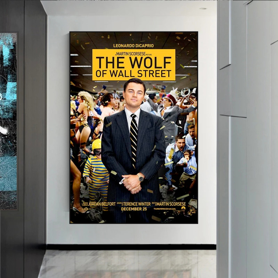 The Wolf of Wall Street Leonardo Dicaprio Canvas Wall Art-ChandeliersDecor.com