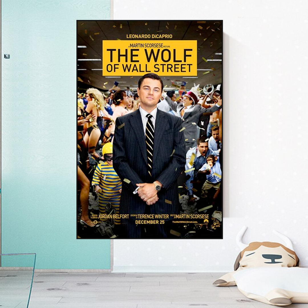 The Wolf of Wall Street Leonardo Dicaprio Canvas Wall Art-ChandeliersDecor.com