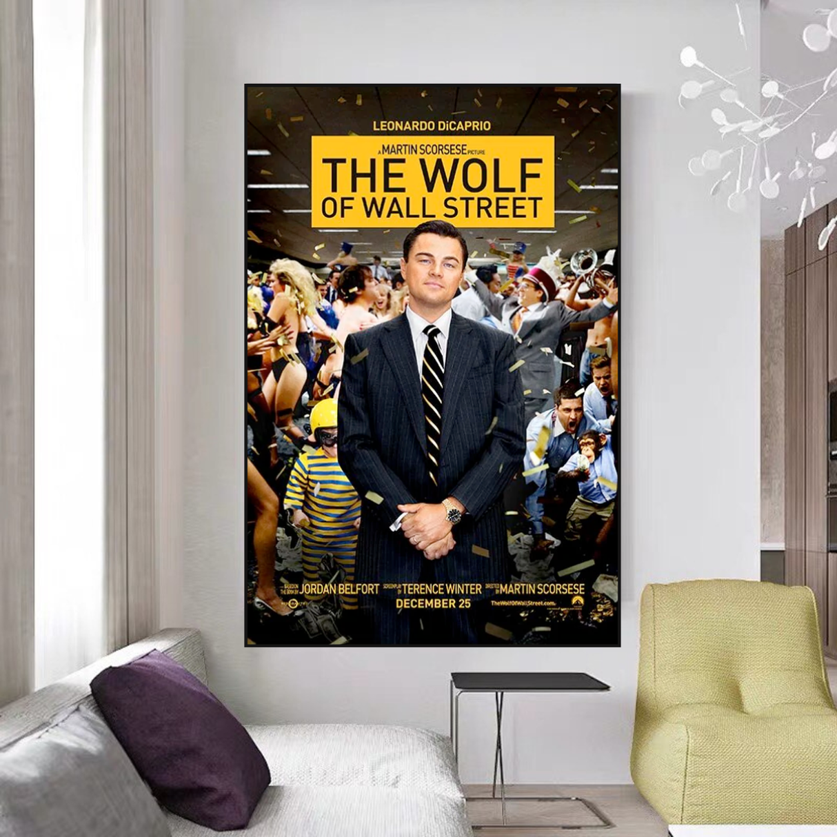 The Wolf of Wall Street Leonardo Dicaprio Canvas Wall Art-ChandeliersDecor.com