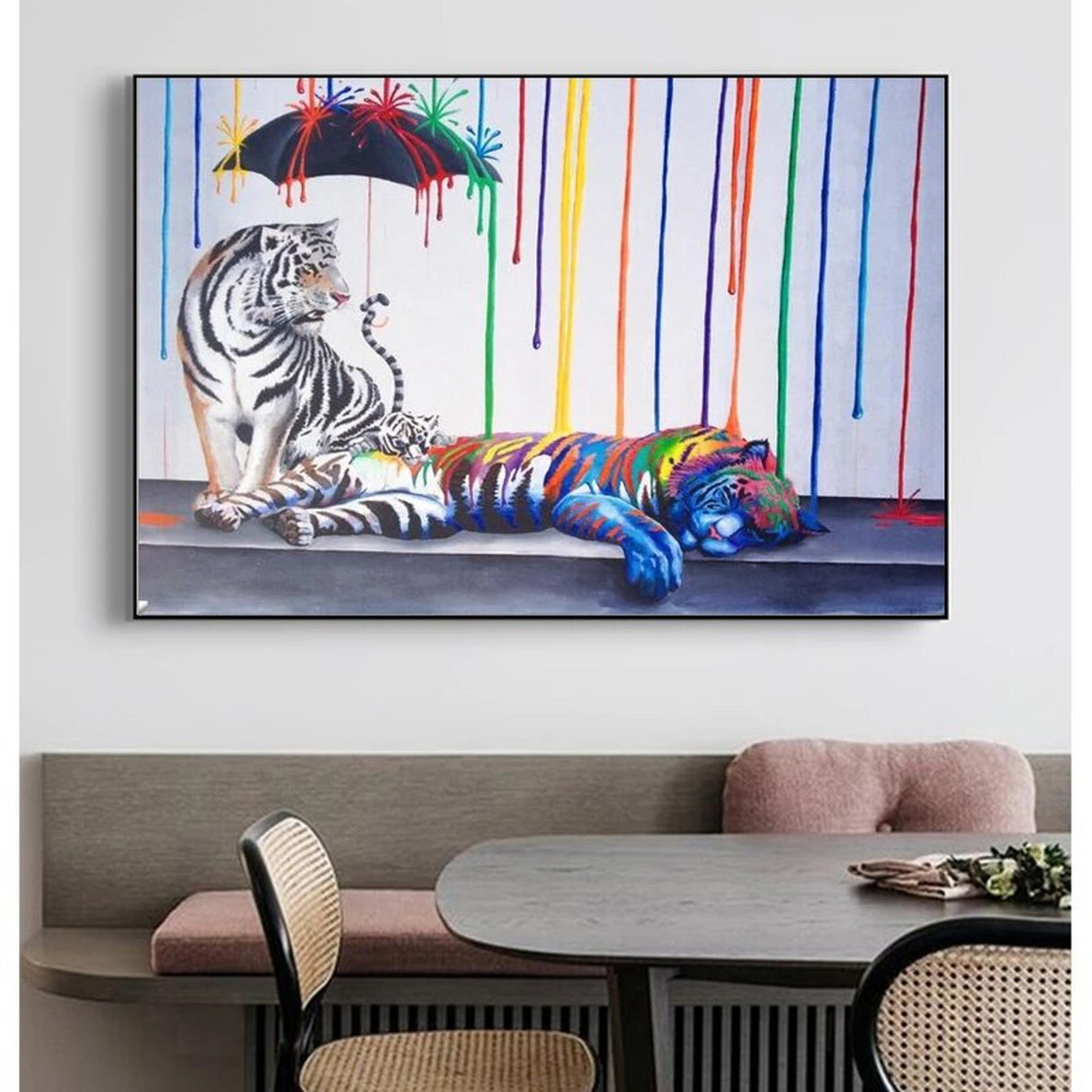 ChandeliersDecor.com-Wall Posters-Tiger Poster: Artwork Depicting the Majestic Tiger