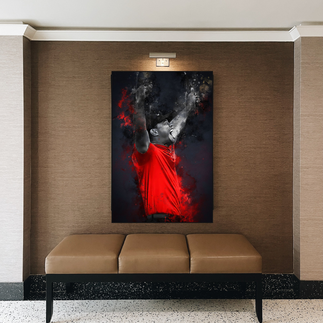 Tiger Woods Canvas Wall Art: Captivating Masterpiece-ChandeliersDecor.com