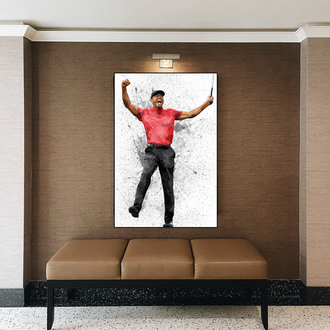 Tiger Woods Canvas Wall Art Decor for Golf Enthusiasts-ChandeliersDecor.com