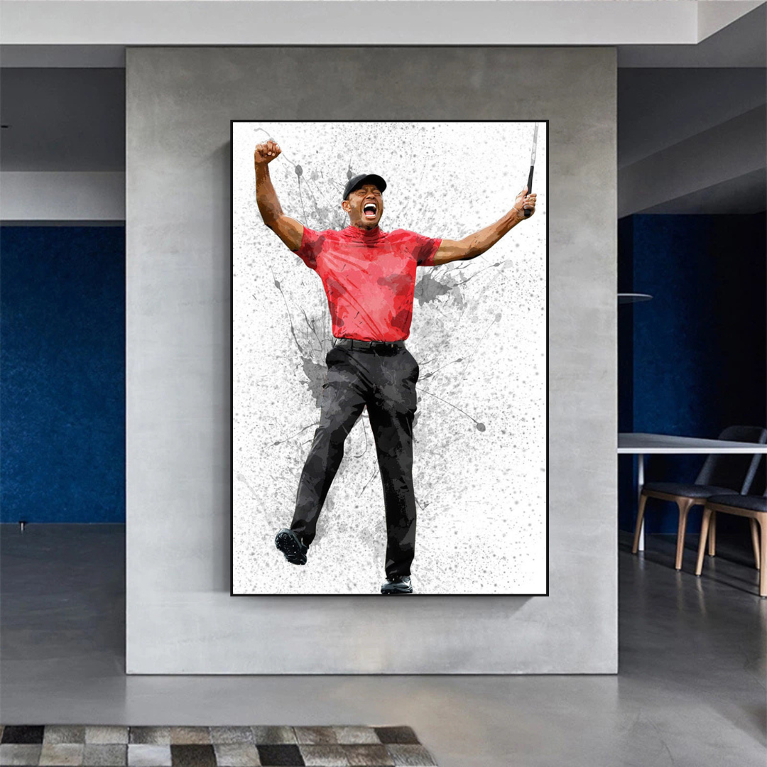 ChandeliersDecor.com-Wall Posters-Tiger Woods Canvas Wall Art - Exclusive Collection