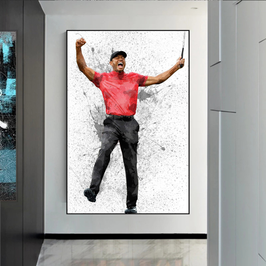 Tiger Woods Canvas Wall Art - Exclusive Collection-ChandeliersDecor.com