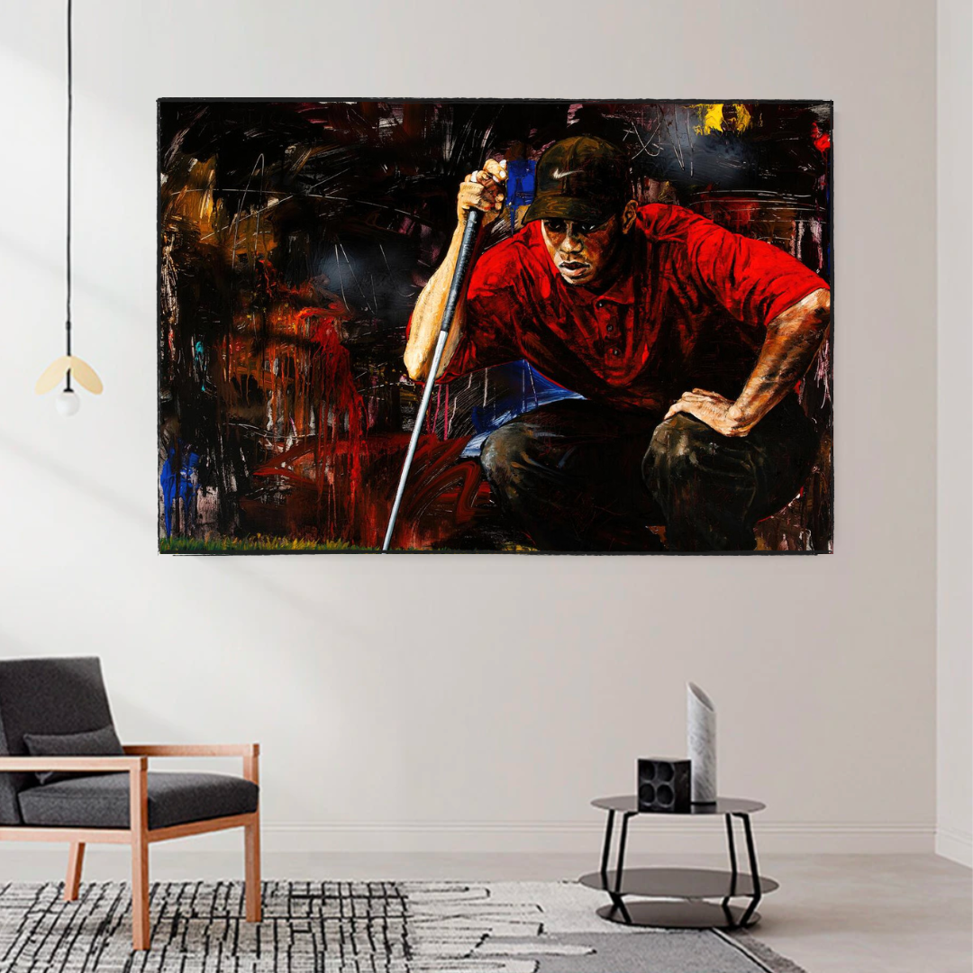Tiger Woods Canvas Wall Art: Express Your Love for Golf-ChandeliersDecor.com
