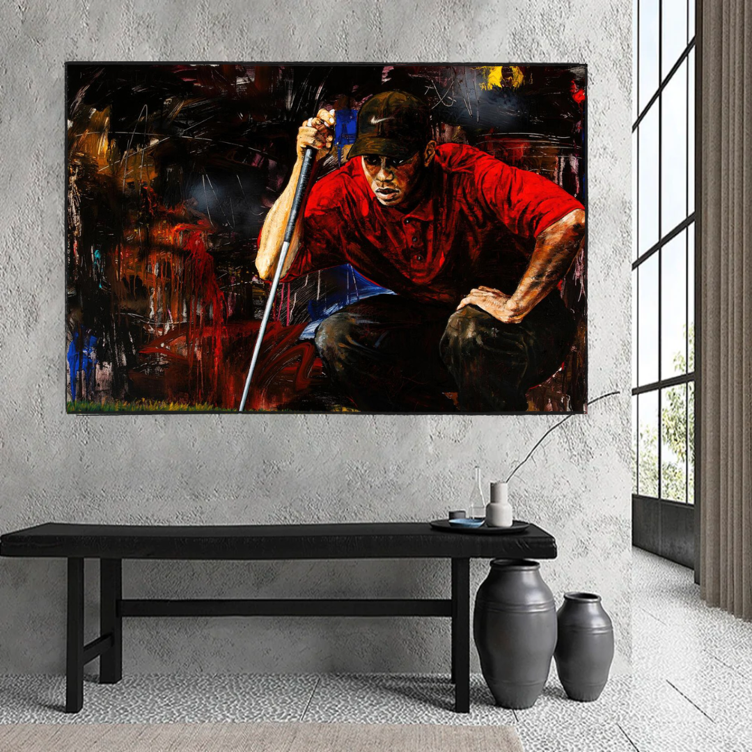 ChandeliersDecor.com-Wall Posters-Tiger Woods Canvas Wall Art: Express Your Love for Golf