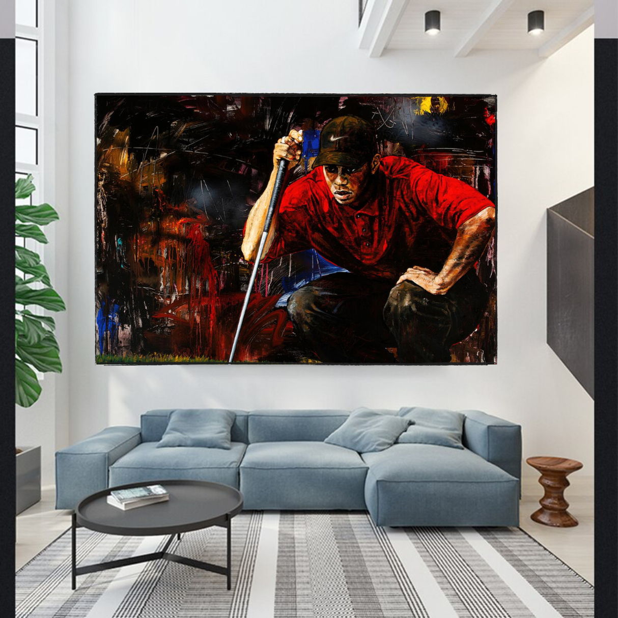 Tiger Woods Canvas Wall Art: Express Your Love for Golf-ChandeliersDecor.com