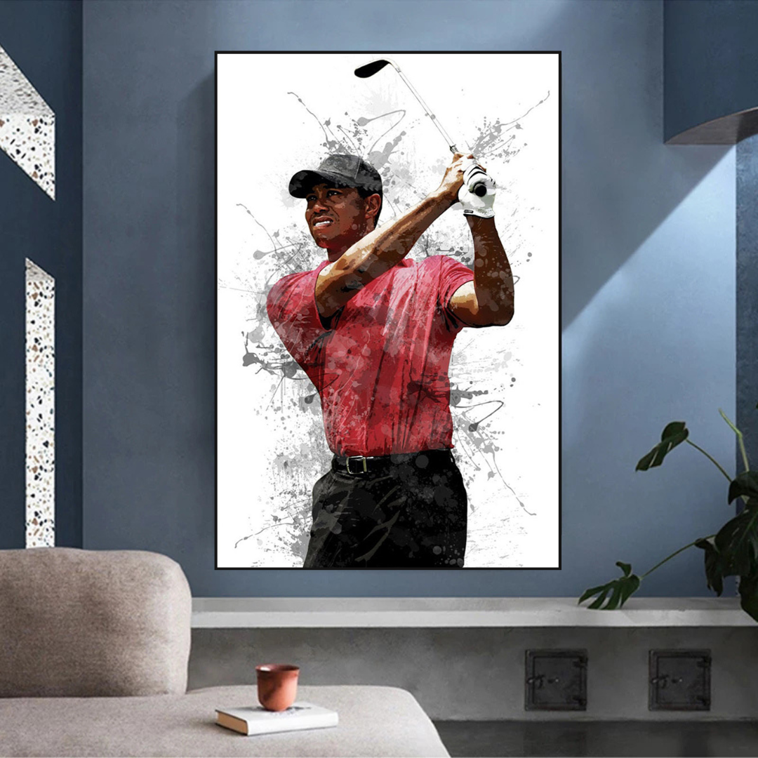 Tiger Woods Canvas Wall Art Inspiring Sports Memorabilia-ChandeliersDecor.com