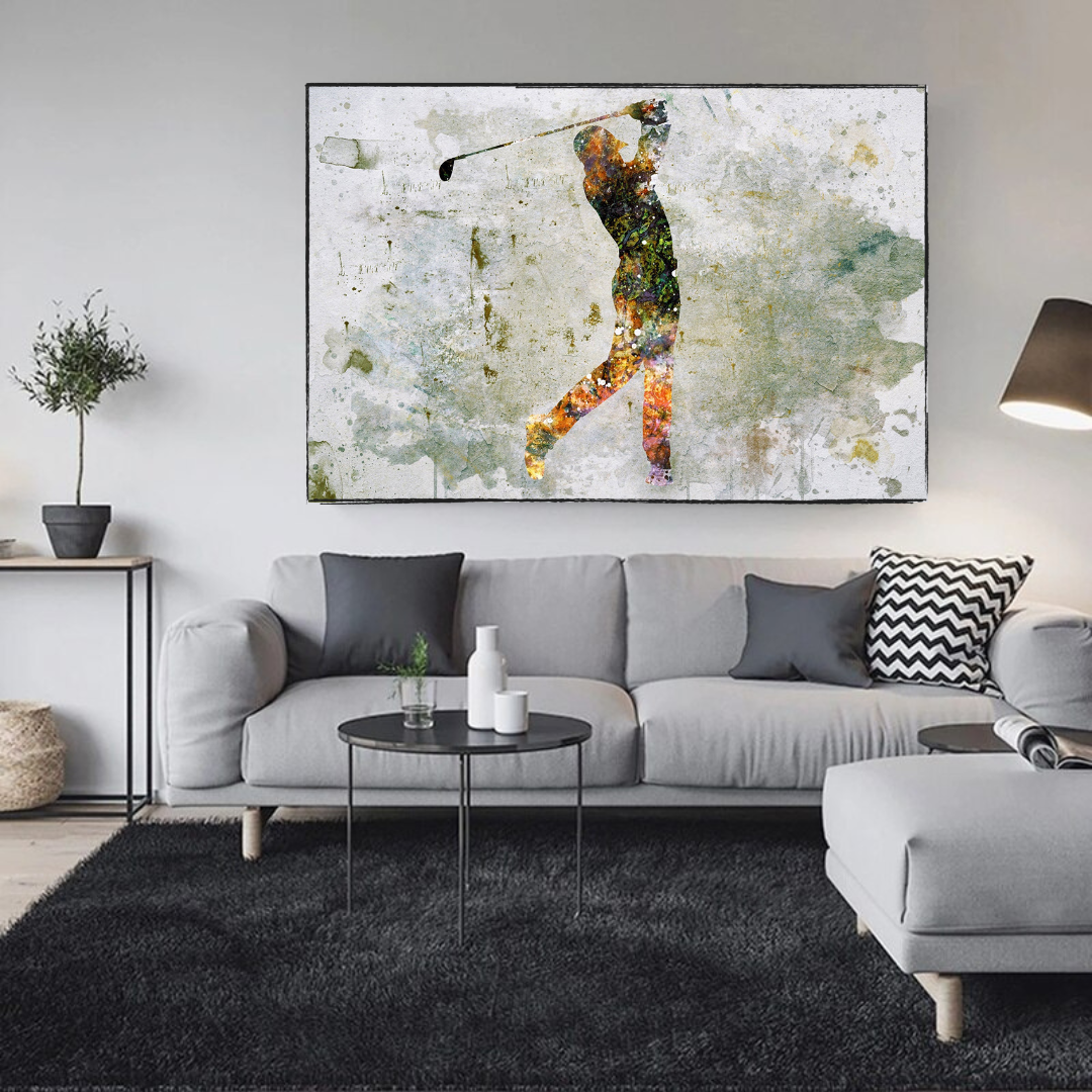 Tiger Woods Canvas Wall Art: Uniquely Captivating Decor-ChandeliersDecor.com
