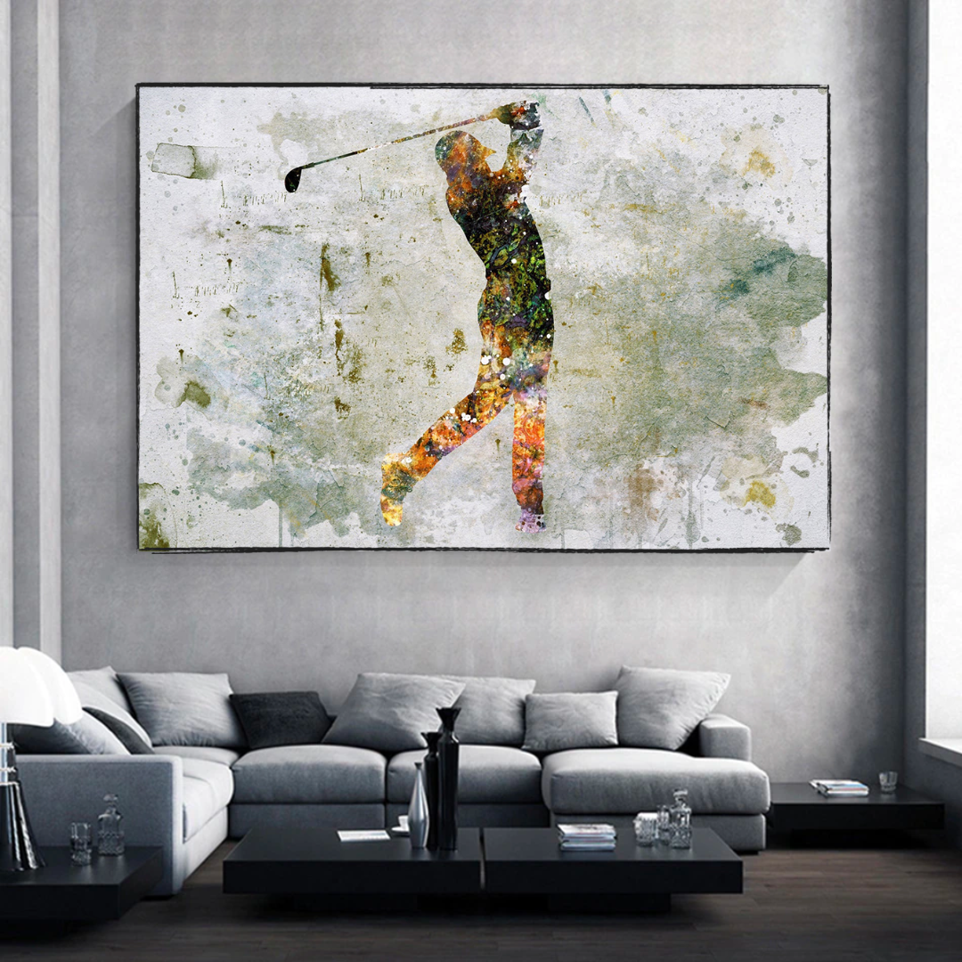 Tiger Woods Canvas Wall Art: Uniquely Captivating Decor-ChandeliersDecor.com