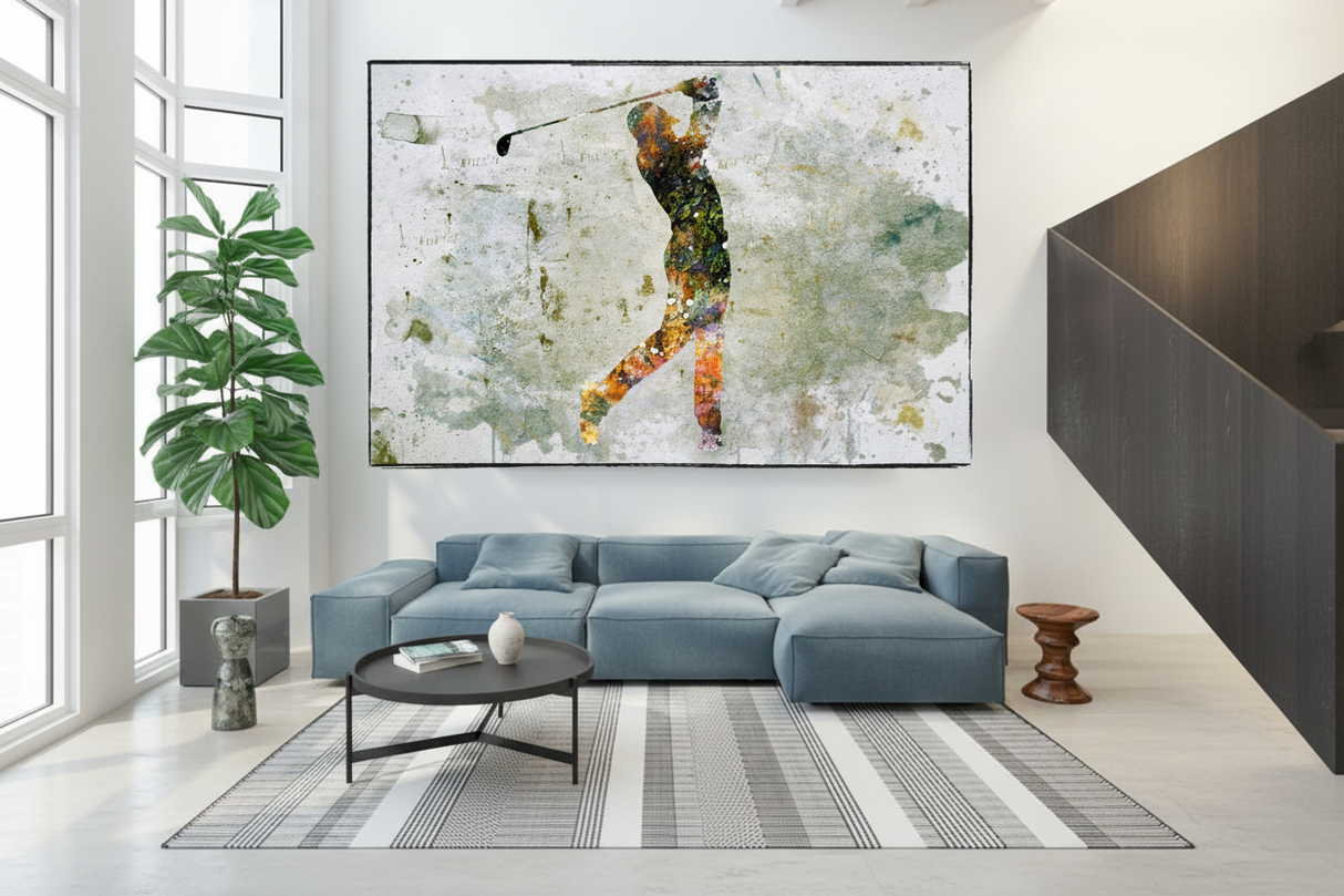 Tiger Woods Canvas Wall Art: Uniquely Captivating Decor-ChandeliersDecor.com
