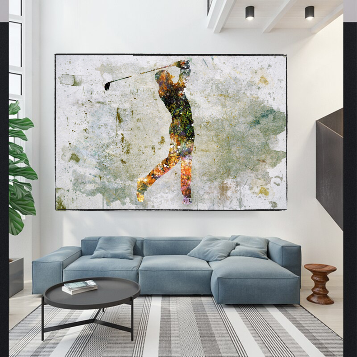Tiger Woods Canvas Wall Art: Uniquely Captivating Decor-ChandeliersDecor.com