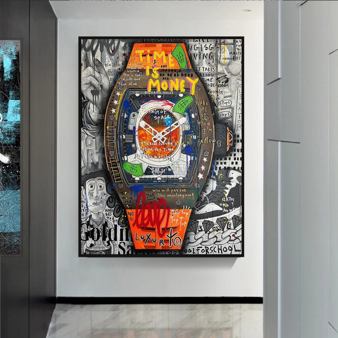 ChandeliersDecor.com-Wall Posters-Time is Money Canvas Wall Art: Stunning Hublot