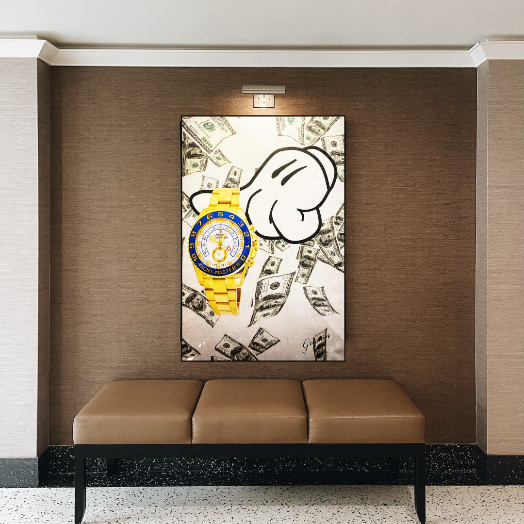 Time is Money Poster - A Motivational Reminder for Success-ChandeliersDecor.com