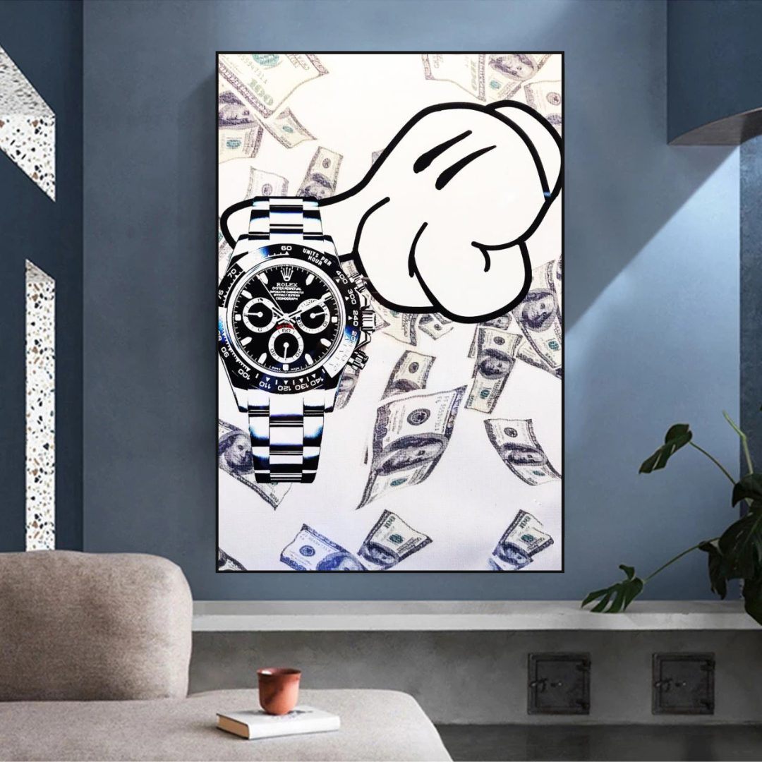 Time is Money Poster - Make Every Second Count-ChandeliersDecor.com