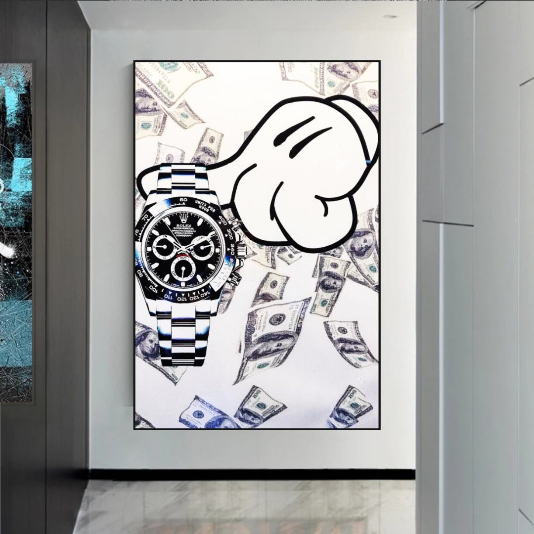 Time is Money Poster - Make Every Second Count-ChandeliersDecor.com