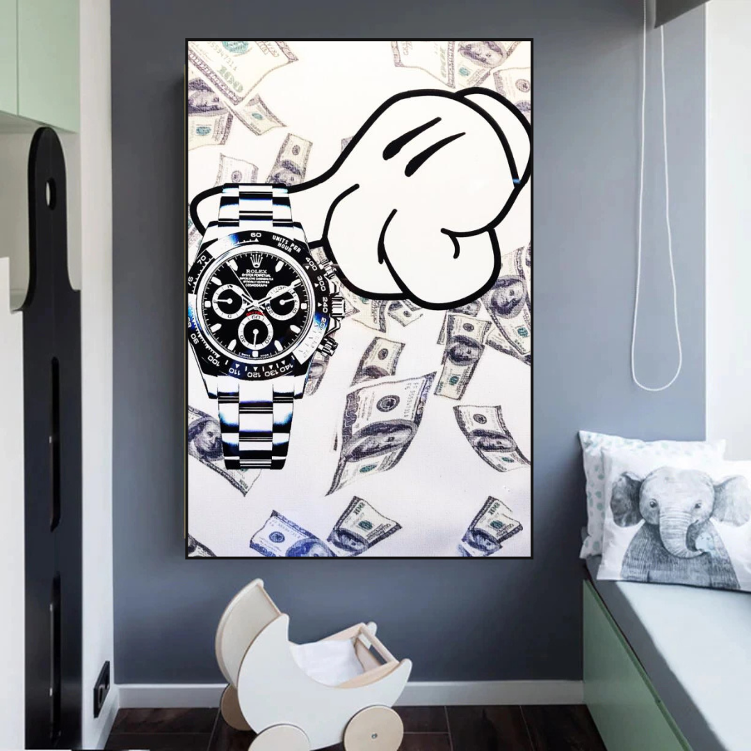 ChandeliersDecor.com-Wall Posters-Time is Money Poster - Make Every Second Count