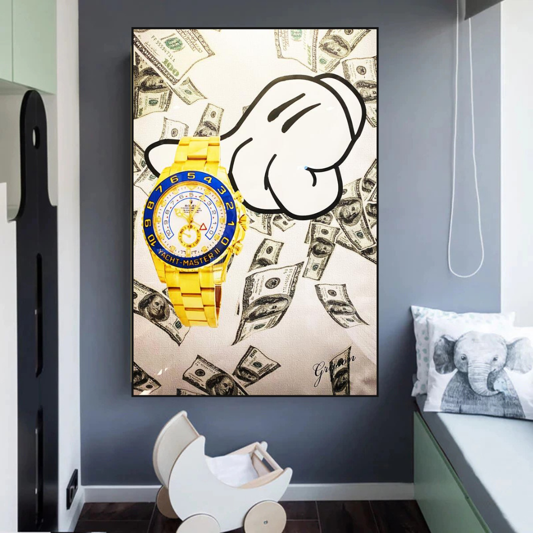 Time is Money Poster - Motivational Wall Art-ChandeliersDecor.com