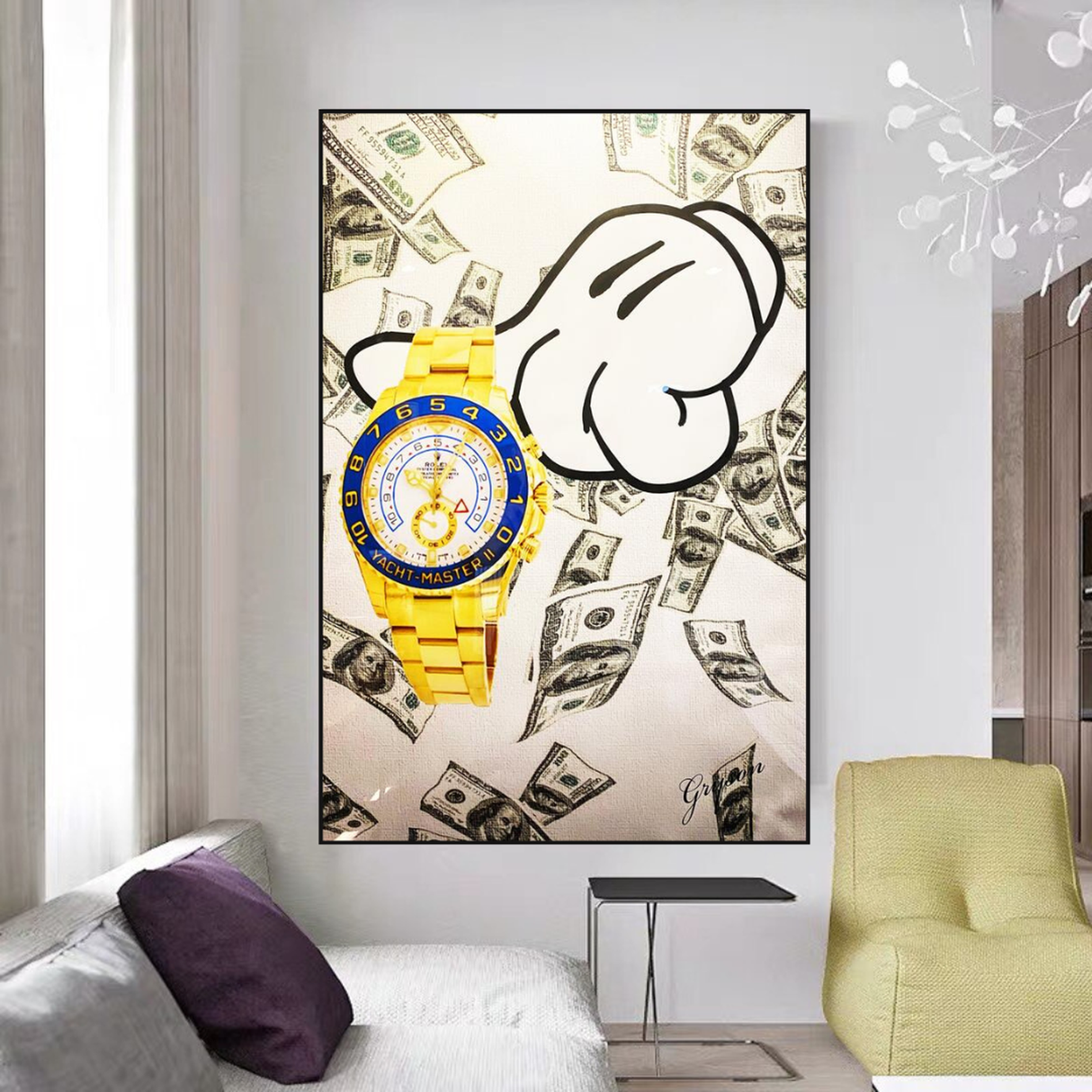 Time is Money Poster - Motivational Wall Art-ChandeliersDecor.com
