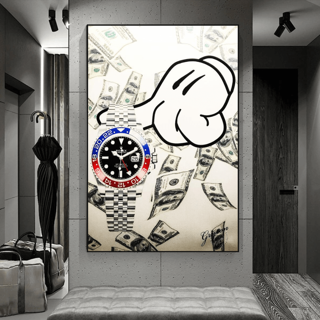 ChandeliersDecor.com-Wall Posters-Time is Money Poster: Powerful Reminder for Efficiency