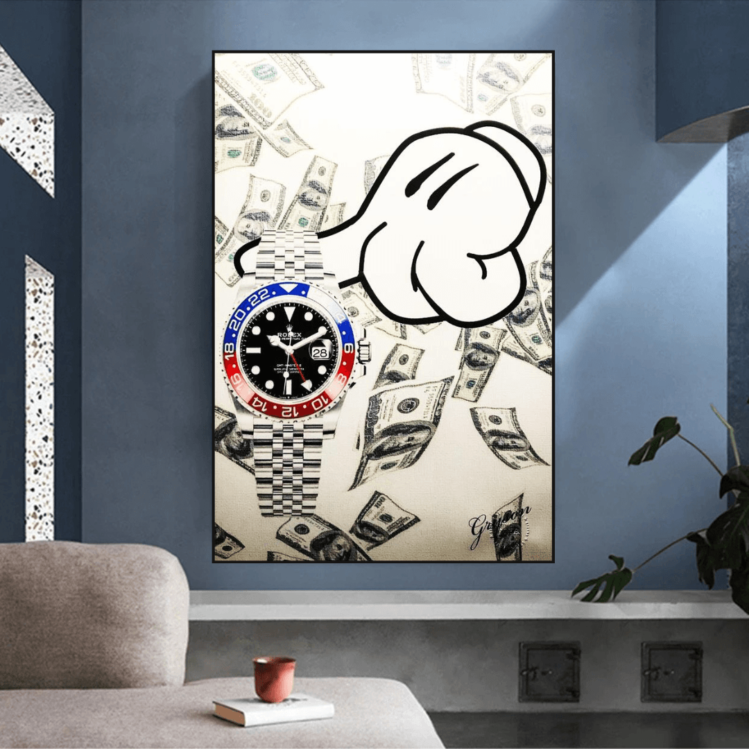 ChandeliersDecor.com-Wall Posters-Time is Money Poster: Powerful Reminder for Efficiency
