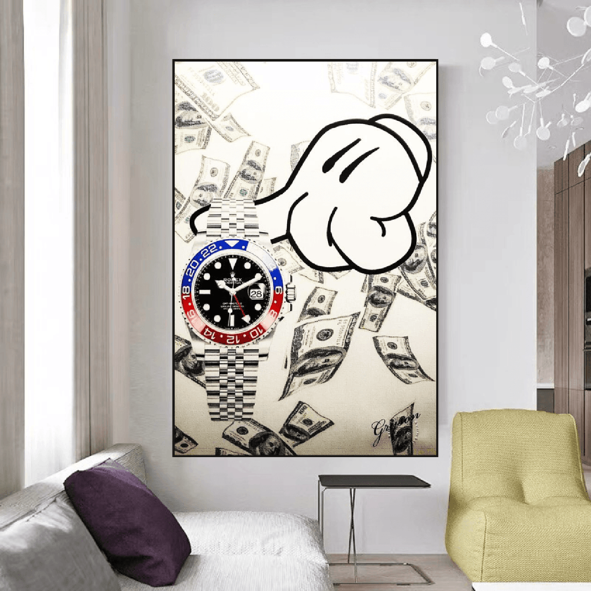 Time is Money Poster: Powerful Reminder for Efficiency-ChandeliersDecor.com