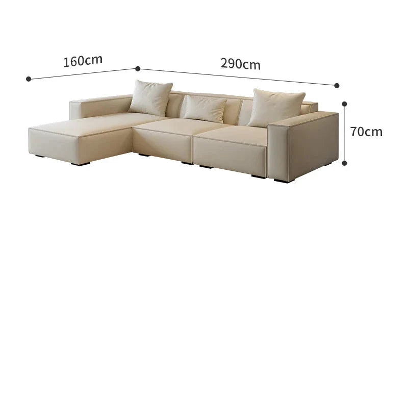 ChandeliersDecor.com-Sofa Set-Tofu Minimalist Lounge Sofa Set