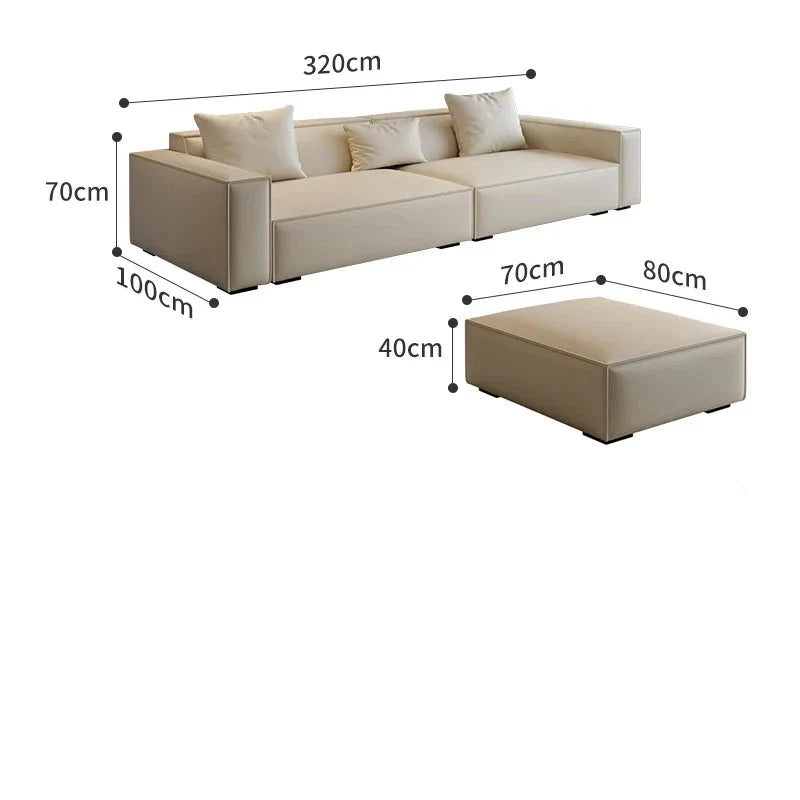 ChandeliersDecor.com-Sofa Set-Tofu Minimalist Lounge Sofa Set