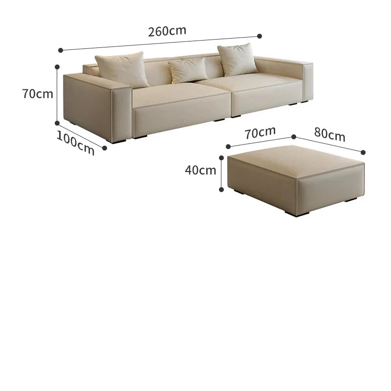 ChandeliersDecor.com-Sofa Set-Tofu Minimalist Lounge Sofa Set