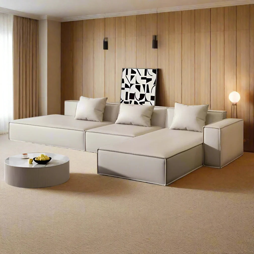 ChandeliersDecor.com-Sofa Set-Tofu Minimalist Lounge Sofa Set