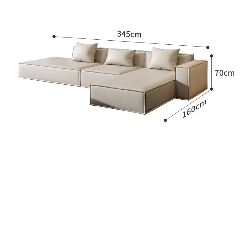 ChandeliersDecor.com-Sofa Set-Tofu Minimalist Lounge Sofa Set