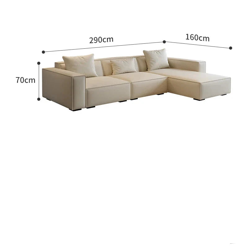 ChandeliersDecor.com-Sofa Set-Tofu Minimalist Lounge Sofa Set
